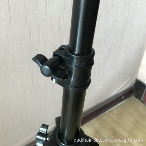 Professional Hair Salon Adjustable Mannequin Tripod Stand Hair Dressing Training Head Tripod Metal Wig Stand,Bracket with holder